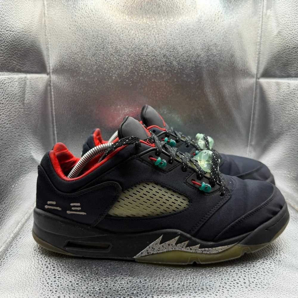 Size 10.5 Jordan 5 Low x Clot Anthracite Black Mens‎ Lace Up Sneakers DM4640-036